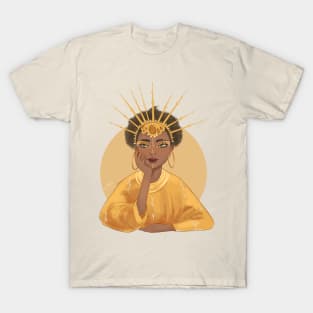 African Girl Sun T-Shirt